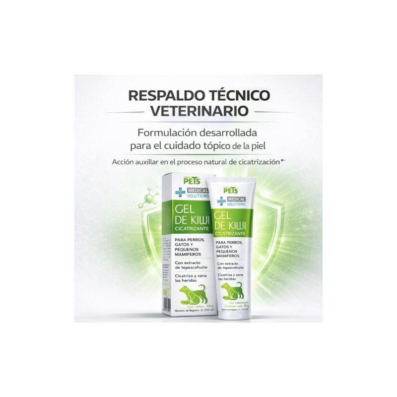 Medical Solution Gel Cicatrizante de Kiwi para Perros, gatos y
