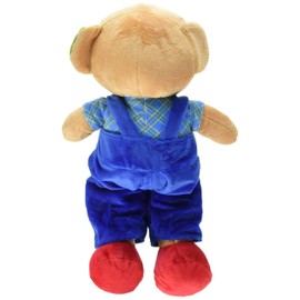 Linzy Toys 16" Basic Skill, Colorful Bear Educational Plush Animal Plush Toy,