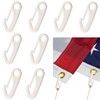 8 PCS Flag Pole Clip Wind Flag Pole Snap Hooks