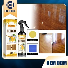 OUHOE Beeswax Polish Spray - Multi-Surface Wood Care for Furniture & Floor | Strengthen & Protect with Natural Shine |  Long-Lasting Renew