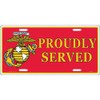 United States Marine Corps Flag License Plate & Bumper Sticker