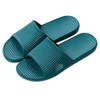 JIJIe Bathroom or Indoor Shower Slippers, Non Slip, dark green