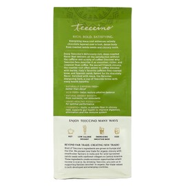 Teeccino Maca Chocolaté Chicory Coffee Alternative - Ground Herbal Coffee That’s Prebiotic, Caffeine Free & Acid Free, Dark Roast, 11 Ounce