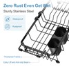 iSPECLE Small Sink Dish Drying Rack with Cup Holder, Expandable