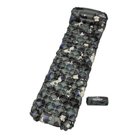 Einfach Draussen Inflatable Ultralight Sleeping Mat with Integrated Cushion, Inflatable ISO Mat, Space-Saving, Comfortable, Durable, Camping, Outdoor, Camping (Camouflage)