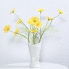 AASHDP White Bowknot Ceramic Vase, Modern Flower Vases for Home