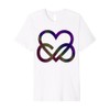 Heart Design Wave Pattern Colorful Infinite Love Premium T-Shirt