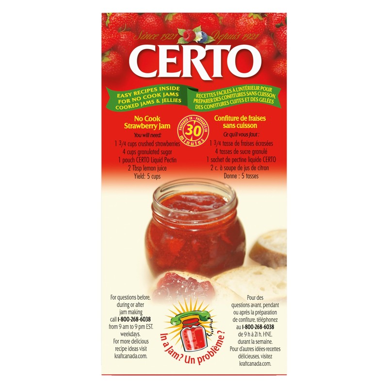 CERTO Pectin Liquid, 1 Count, 170ml