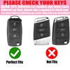 YIKECASE Key Fob Cover with Diamond Keychain Fit for VW