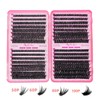 Selawasty Lash Clusters 616pcs Natural Lash Extension Individual Cluster Eyelash