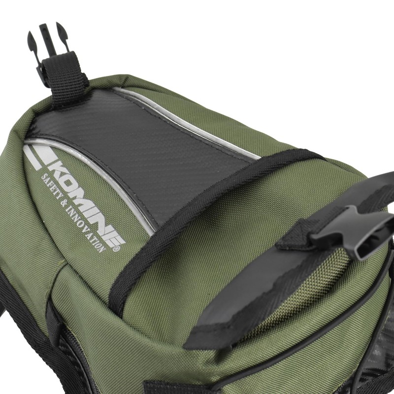 Komine SA-053 Motorcycle Riding Leg Bag 1 Reflective Black Free