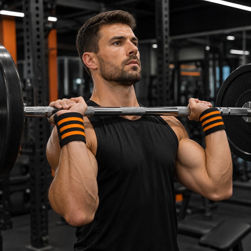 Weightlifting Wrist Wraps for Strength Training – Adjustable Elastic Wrist