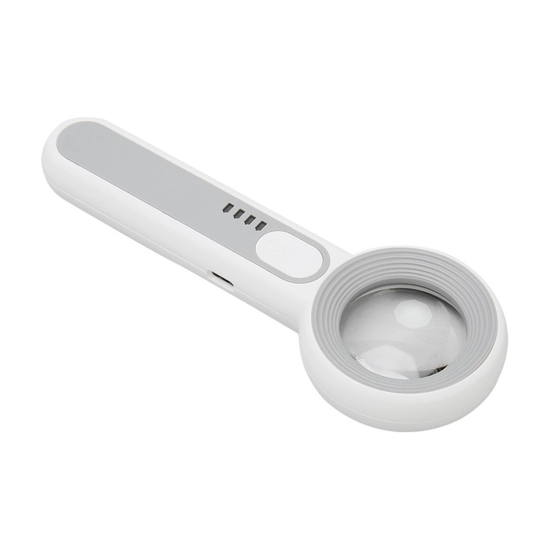 Magnifying Glass 11X Rechargeable 3 Levels Brightness Portable Handheld Magnifier
