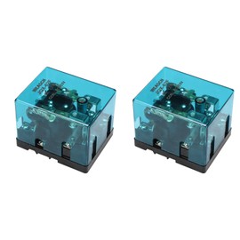 Weasch 2Pcs High Power Relay JQX-62F-2Z, Coil Voltage AC 110V 120A, DPDT 2NO 2NC, Electronmagnetic Relay, 35mm Rail Mount (AC 110V, 2)