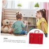 TOYANDONA 2pcs Doll House Briefcase Miniature Suitcase Tiny Travel Luggage
