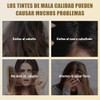 Shampoo para Canas 3 en 1, Shampoo Tinte Instantaneo Cubre