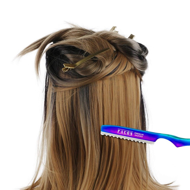 Facón Professional Hair Styling Thinning Texturizing Cutting Feather Razor +