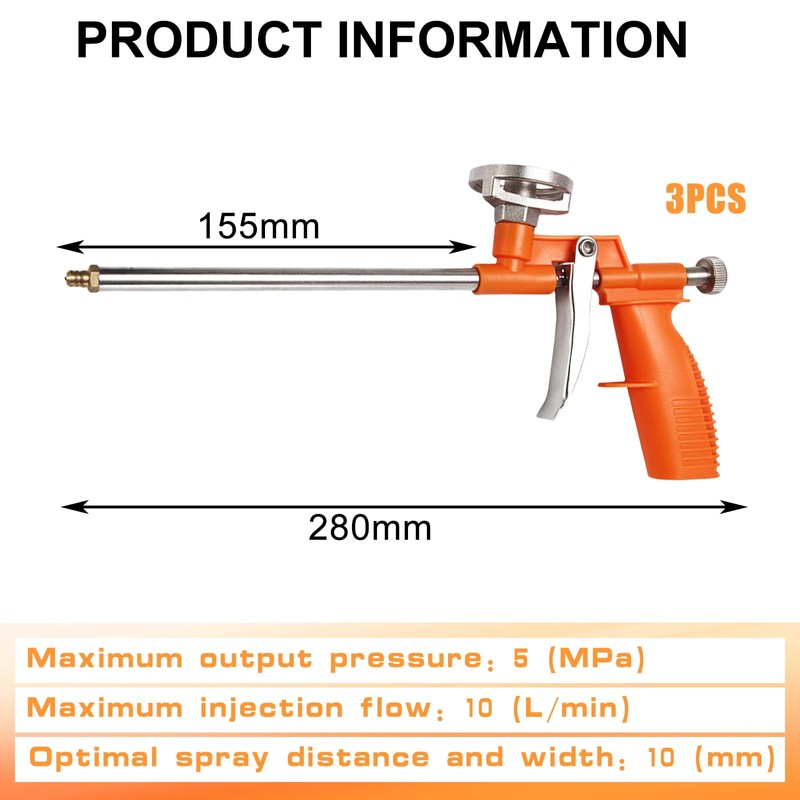 GOMETY Professional Dosing Gun with Ergonomic Plastic Handle, Metal Construction
