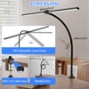 ShineTech LED Desk Lamp for Home Office, 5000K Bright Double