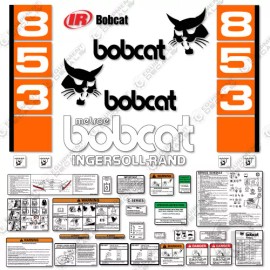Aftermarket Fits Bobcat 853 Decal Kit Skid Steer Decals - 7 YEAR VINYL!