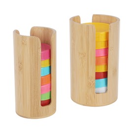 2 PCS Mason Jar Lid Organizer Vertical Mason Jar Lid Storage Bamboo Tumbler Lid Holder Cup Lid Organizer Suitable for Mason Lids/Canning Lids/Bamboo Lids Mason Jar Accessories (Wide+Regular)