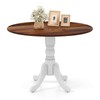 COSTWAY Round Dining Table for 4, 40 inch Kitchen Table