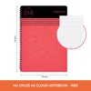 NU:,NU003358-FSC-RD Notebooks - Craze Cloud Range - A6 Red Notebook