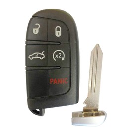 for 2014 2015 2016 2017 2018 Jeep Grand Cherokee Keyless Smart Remote Key Fob FCC ID: M3N-40821302 / P/N: 68066350;by AUTO KEY MAX (Single)