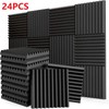 12pcs-96pcs Black Soundproof Wall Pad , 12"X12"X1" Acoustic Foam Panel