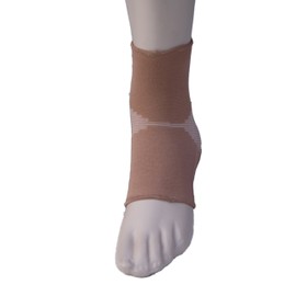 Alpha Medical Elastic Compression Support Ankle, Foot Arch Brace with 4-Way Stretch (Medium Beige)