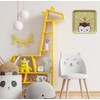 sarcia.eu Hedgehog Wall Clock, Square Analog Clock for Kids 20.2x20.2
