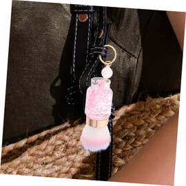 VICASKY Portable Blush Brush for Makeup and Nail Dust Cleaning Compact Cosmetic Brush Unique Handle for Home and Travel Use Material for Performance