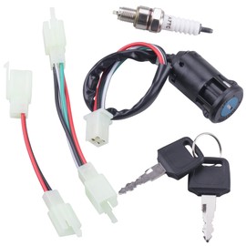 JINGKE 4 Pin Ignition Key Switch 4 Wire for 50cc 70cc 90cc 110cc 125cc Quad ATV Dirt Bike Pocket Bike 4 Wheel Parts Sunl Roketa Kazuma
