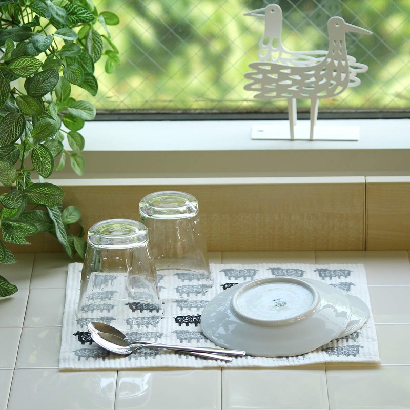 Econfort House Sponge Wipe, Drainer, Lost Sheep, Scandinavia, Gray/White