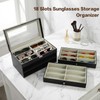 Nicunom 18 Slots Sunglasses Organizer Collector Eyeglasses Sunglass Glasses Storage