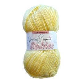Stylecraft Knitting Yarn/Wool 100g Ball for Knit & Crochet, DK - 1233 - Baby Lemon