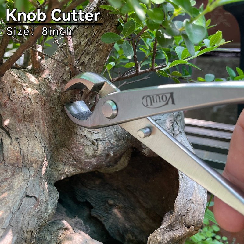 vouiu 6-Piece Bonsai Tool Set,Concave Cutter,Knob Cutter,Jin Pliers,Wire Cutter,Bonsai Scissors,