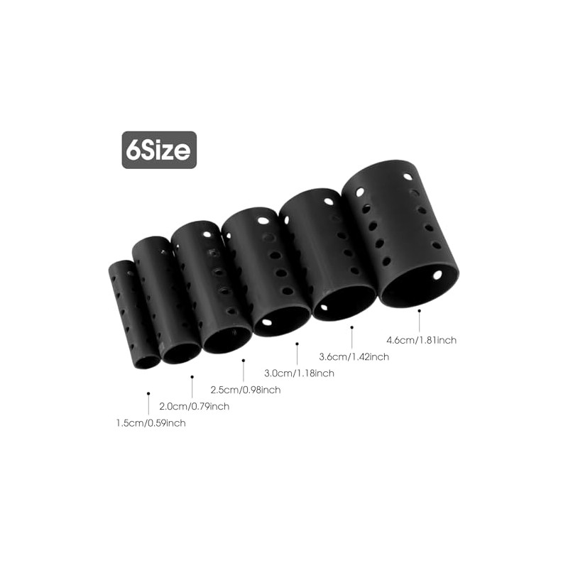WILLBOND 141 Pieces Hair Rollers Set Include 60 Pcs Plastic