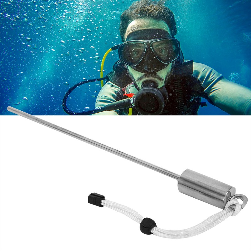 KEEPdiving Stainless Steel 30cm Diving Lobster Stick Pointer Underwater Shaker