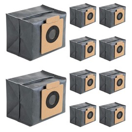 10 Pack Dust Bags Replacement for eufy X8 Pro/X10 Pro Omni Robot Vacuum Self-Empty Station Accessory