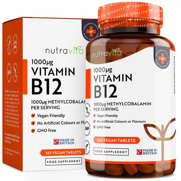 Nutravita Vitamin B12 1000mcg - Supports Normal Brain and Energy