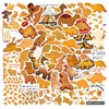 61Pcs Dino Nugget Stickers Pack, Aesthetic Vinyl Waterproof Stickers for
