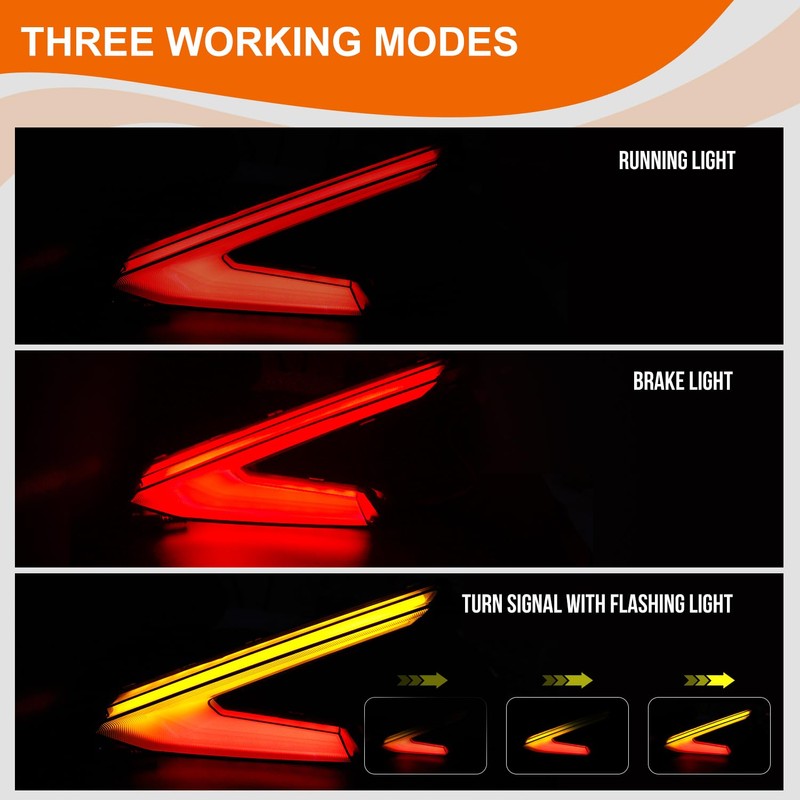 CUSAUTV CUSAUTV LED Taillights Compatible with 2024+ Can Am Maverick