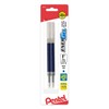 Pentel® EnerGel® Liquid Gel Pen Refills, Needle Point, 0.5 mm, Blue Ink, Pack of 2