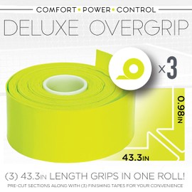 Franklin Sports Pickleball Paddle Overgrips - Provides Extra Grip - Slight Tackiness - Durable & Strong - 3 Grips Included - Optic