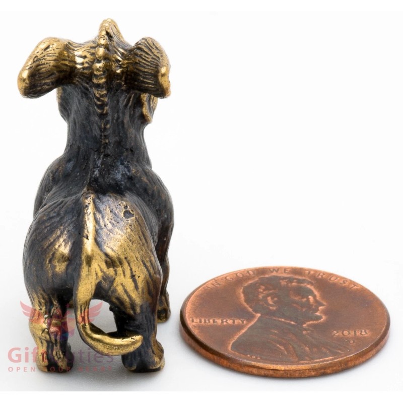 Brass Figurine of stubborn donkey IronWork