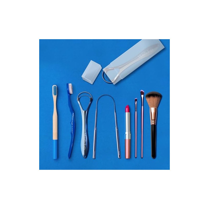 Mouthology Estuche De Viaje Para Raspadores De Lengua(Paquete De 2).