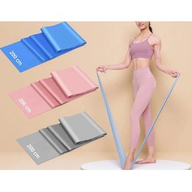 RUISTLI (200cm×3 Piezas) Bandas de Resistencia para Ejercici, Largo Ligas de Esistencia para Ejercicio,Adecuado Yoga y Pilates,Bandas Elasticas Resistencia,Theraband TPE,Bandas Elasticas Gym en Casa