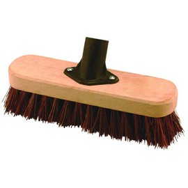 Elliott 23 cm Deck Scrubbing Broom Head with Natural Bassine Fibres, Brown