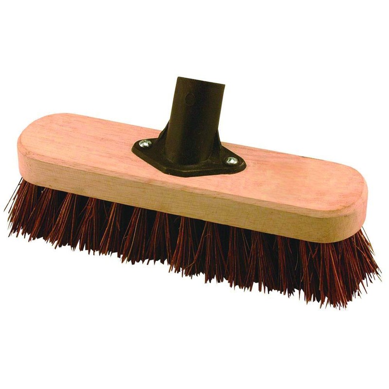 Elliott 23 cm Deck Scrubbing Broom Head with Natural Bassine